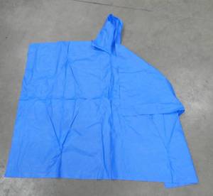 50  Blue Rain Ponchos - one size fits all - snaps up the sides