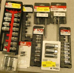 Lot of sockets 38 and 12 drive and extension bars