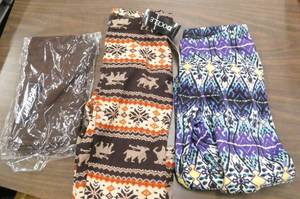 3 New Pair of womens lined leggings Docele brand - 85% polyester 15% spandex - fits waist 24-32
