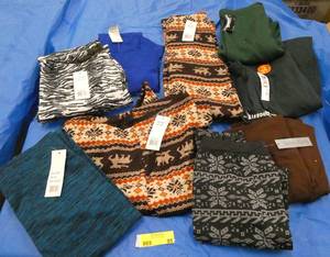 9 New Pair of Junior and smallmed adult  size leggings, some lined - 85% polyester 15% spandex