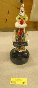Vintage art glass clown - this one is not a decanter