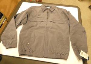 2 Mens size Small Grey Holloway Jacket, full zip front, machine wash, NEW