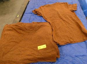 19 Speckled Brown tshirts - no tag, guessing size Med - across chest measures 19