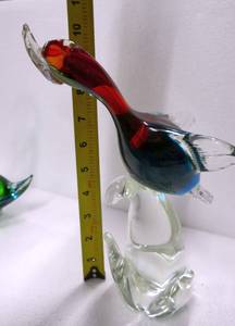 Murano Art glass duck flying