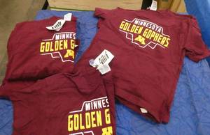 Minnesota Gophers kids tshirts - 2 large, 4 XL, 2 Med, 1 Small
