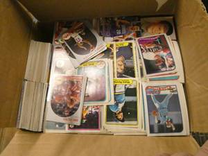 Box full of trading cards - baseball, football  box measures 9x12 and 5 tall