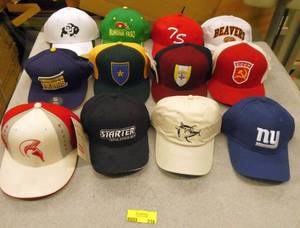 12 baseball hatscaps