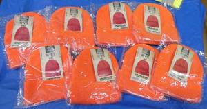 8 Orange Hi-Vis stocking hats - for deer hunting or construction