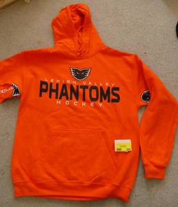 Nice heavyweight Adult Mens Medium sweatshirt bright orange for hunting
