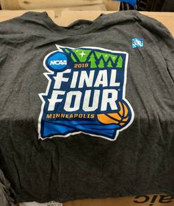 3 adult dark grey XL tshirts Final Four Mpls, super soft, long sleeve