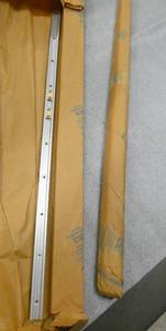 9 Aluminum linear rails 25-14 long 58 wide
