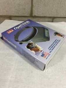 NEW IN BOX Donegan OptiVisor DA-10 Headband Magnifier Binocular 3.5X Optical Glass Lens
