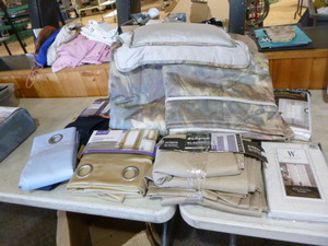 lot 33 image: Comforter and Curtains