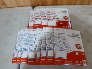 lot 38 image: Office Dept Adhesive Name Badges (Labels)