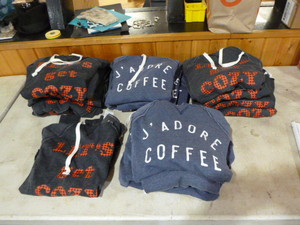 lot 62 image: 19 Womans Hooded Shirts