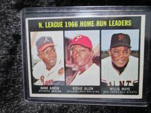 1. 1966 Topps Hank Aaron & Willie M...