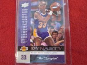 30. Kareem Abdul Jabbar Dynasty Car...