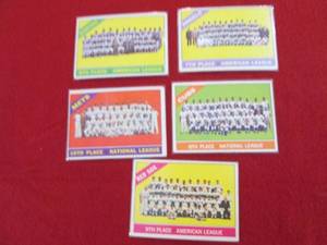 35. 5 1966 Topps Team Cards...