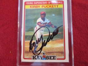 37. 1986 Kirby Puckett Autograph W...