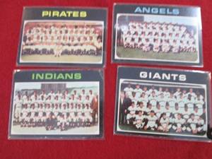54. 4 1971 Topps Team Cards...