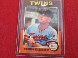 57. 1975 Topps Harmon Killebrew Car...
