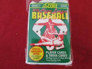 106. 7 1991 Score Baseball Packs...