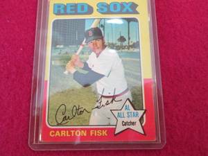 126. 1975 Topps Carlton Fisk Card...