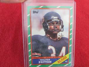 146. 1986 Topps Walter Payton Card...