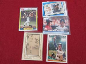 159. Hank Aaron Cards...