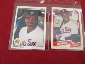 189. 2 Sammy Sosa Rookie Cards...