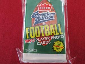 190. 8 1990 Fleer Football Packs...