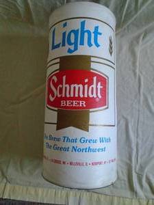 Schmidt Light inflatable beer can. 10 x 21. Doesnt leak. As shown.