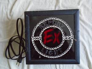 Special Ex lighted tip jar. 9 x 10. Works. As shown.