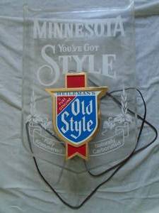 Old style Minnesota lighted plastic sign. 12 x 18. Nice shape. As shown.