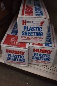 lot 42 image: Husky plastic Sheeting