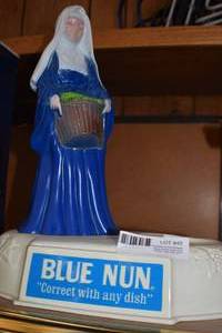 lot 45 image: Vintage Blue Nun wine Display