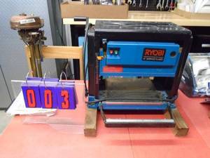 Ryobi 10 wood planer. Good used condition. Tested & works. As shown.