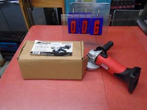 New AC Delco 4 12 angle grinder. Tool only. Battery from lot #5 will work in this tool. As shown.