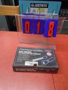New Astro Pneumatic led inspectionflashlight & 2 pen flashlights. As shown.