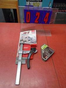 Bessey kwik clamp & magnetic welding clamp. As shown.