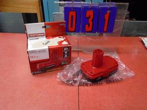 Craftsman 19.2 volt lithium ion battery. Looks new. Has been charged. As shown.