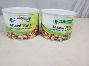 lot 31 image: 2 New Large Cans of Mixed Nuts