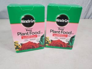 lot 44 image: 2 New Boxes of Miracle Gro Rose Plant Food