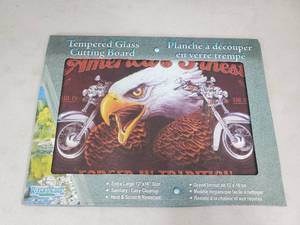 lot 49 image: New Tempered Glass Motorcycle Cutting Board
