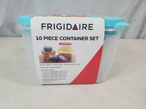 lot 91 image: New Frigidaire 10 Piece Food Storage Container Set