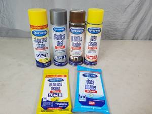 lot 92 image: New Sprayway Cleaners and Wipes