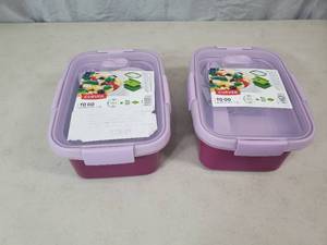 lot 97 image: 2 New Curver Bento Boxes