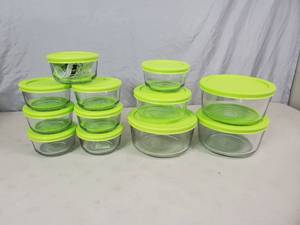 lot 115 image: New Kitchen Classics Anchor Glass Storage with Lids