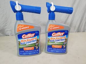 lot 119 image: 2 New Hose Hook Up Bottles of Cutter Backyard Bug Control