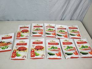 lot 140 image: 11 New Bags of Mrs Wages Salsa, Pasta Sauce, and Pizza Sauce